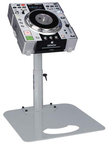 Zomo Pro Stand D-3500 – kompatibel mit 1x Denon DN-S3500 – 450×5×445 mm – Silber – Verstellbarer Gerätehalter aus Stahl mit Montageplatten – professioneller Ständer für DJ-Player