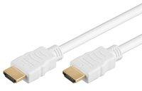 BIGtec High Speed 1,5m HDMI Kabel Full HD 1080p 1,5 m 1,50m St/St vergoldet/weiß Weiss HDMI 1.3 1.3b 1.4 HDMI Anschlußkabel
