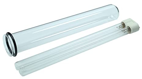 UVC Ersatzlampe 36 Watt + Quarzglas für Oase Filtoclear 20000 + Dichtung | Wacredo Komplettset für Oase Teichfilter Filtoclear 20000 | Filter | Wasserklärer | Leuchtmittel | UVC Gerät