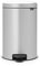 Brabantia NewIcon Pedal Bin 20L (Metallic Grey) Soft-Closure Rubbish Bin with Removable Inner Bucket + Free Bin Bags