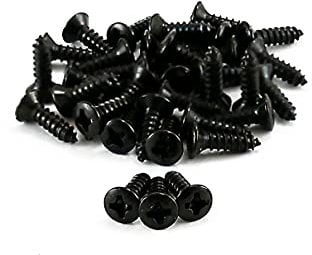 25 x VANSON Black Scratchplate Pickguard Screws for Stratocaster or Telecaster Guitars (Pack of 25)