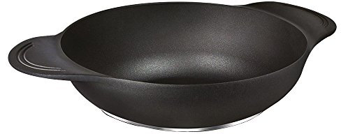 Bialetti 0b8ef024 Padella Diamante, 24 cm, Acciaio Inox, Argento, 50 x 40 x 5 cm