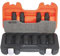Bahco DD/S10 Impact Sockets Set Deep, Orange/Black, 10-19 mm