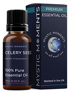 Mystic Moments | Celery Seed Essential Oil | 10ml | Apium graveolens gives a fresh spicy & warm aroma for diffusers, oil blends and fragrance formulations.