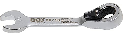 BGS 30710 | Ratschenring-Maulschlüssel | kurz | umschaltbar | SW 10 mm