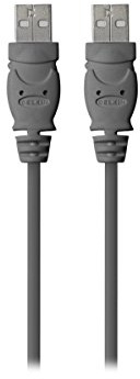 Belkin F3U131-10 A-Male USB Transfer Cable, 10ft