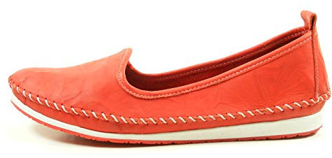 Andrea Conti 0027449 Damen Slipper Ballerinas Mokassins, Größe:37 EU, Farbe:Rot