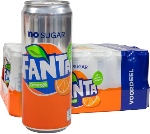 Fanta Naranja Zero 330ml (Paquete de 24 x 330 ml)