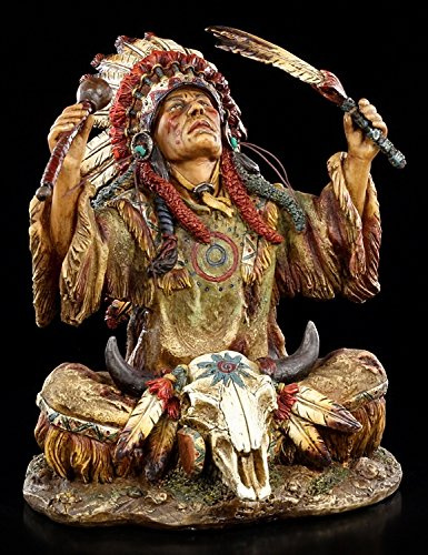 Indianer Figur - Häuptling Ruft Götter - Medizinmann