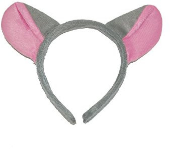 GIZZY® Girls Grey and Pink Mouse Ears on Head band.