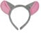 GIZZY® Girls Grey and Pink Mouse Ears on Head band.