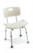 Chaise de douche/tabouret avec dossier, réglable en hauteur