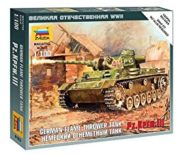 Zvezda 926162 1/100 Panzer III Flammenwerfer-Panzer