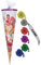 Schultüte - Fairy Fairyland 22 cm - incl. individueller Schleife mit Tüllabschluß - Zuckertüte Nestler Fairies Tinkerbell Fee Elfe Blumen Feen