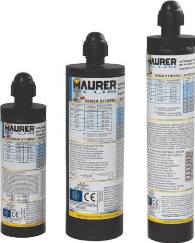 Anclaje químico poliéster Tca-165P-Ce Maurer Plus 165 ml