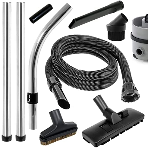 Spares2go Full Tool Attachment Kit for Numatic Nuvac NNV200 VNR200-2 VNP180 NVH370 NNV370 NNV374 Vacuum Cleaners (3 Metre hose)