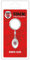 La Plume Dorée Ballon Rugby Porte-Clef Sous Blister Métal Multicolore 8,5 x 18 x 2,5 cm