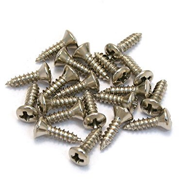 Allparts AllParts GS-0050-001 Nickel Pickguard Screws for Gibson, Phillips Head, 12-Pack
