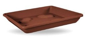 Veca - Plato Quadrato 36x36 cm Bronce (Maceta 38)