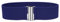 Syuer Damen Breiter Elastischer Taillengürtel Cinch Gürtel Trimmer Stretchbund (L-XL (76-91cm), Marineblau (Schnalle Silber))