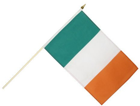 Flaggenfritze Stockflagge Irland - 30 x 45 cm