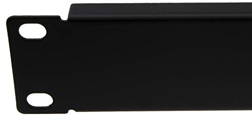 kenable Blanking Plate Solid 1U for Comms Data Cabinet Rack 19 inch Black
