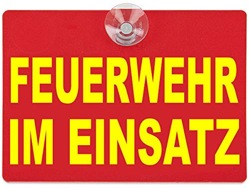 PACO Deutschland e.K. Warnschild Feuerwehr im Einsatz 20x15cm rot