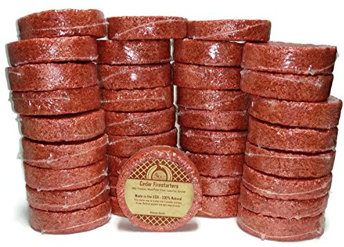 Midwest Hearth Zedernfeuerstarter – Allzweck-Super-Zedernfeuerstarter – 100% natürlich Grill, Kamine, Öfen, Outdoor, Lagerfeuer, Survival – 36er-Pack (bis zu 144 Feuer)