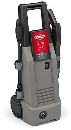 Briggs & Stratton S1700 1700 MAX PSI at 1.0 GPM Electric Pressure Washer with Detergent Injection, 26-Foot High-Pressure Hose, and Turbo Nozzle
