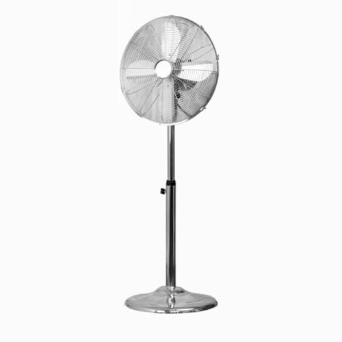 Status Standing Fan | 16 Inch Oscillating Portable Fan | 3 Speed Adjustable Angle Fan | Chrome | S16CSTANDFAN1PKB1 [Energy Class A]