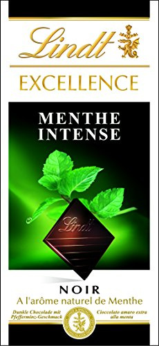 Lindt Noir Menthe Intense la Tablette 100 g