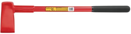 Truper 12 lb Splitting Maul, 27-Inch High-Strength Steel Handle, 9-Inch Non-Slip Cushion Grip, Heavy-Duty Professional Log Splitting Tool (Model TJ-12T / 35276)