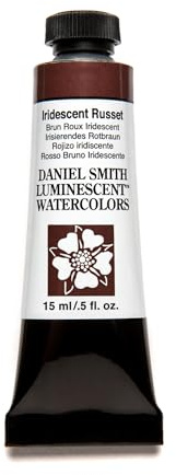 Daniel Smith Luminescent™ Watercolor Paint, 15ml, Tube, Iridescent Russet, 0.5 fl oz, (Pack of 1)