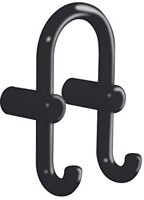 HEWI Doppelhaken | Polyamid tiefschwarz 90 | 1 Stück | 801.90.040