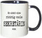 Mister Merchandise Kaffeetasse So Sieht eine richtig Coole Sekretärin aus. Teetasse Becher, Farbe: Weiß-Blau