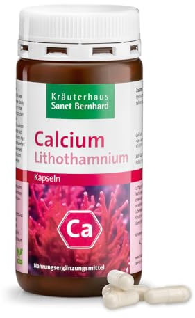 Sanct Bernhard Calcium-Lithothamnium-Kapseln mit 610mg Lithothamnium-Calcareum Pulver 120 Kapseln