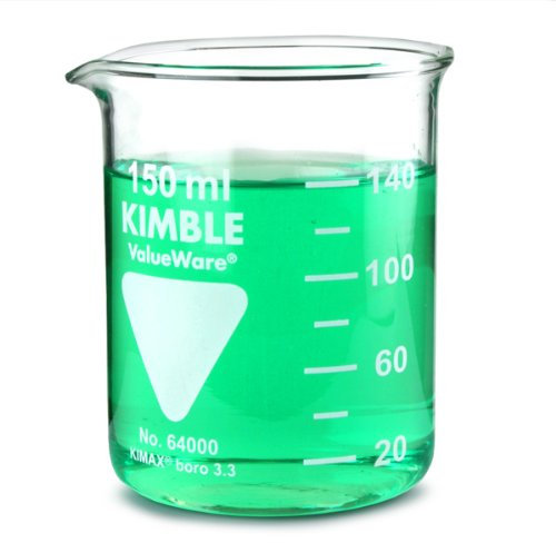 Glass Measuring Beaker 125ml 6 Pk