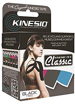Kinesio Tape, Tex Classic, 2 X 4.4 Yds, Black, 6 Rolls
