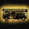 Personalisiertes Nachtlicht Wand-Lampe Holz Feuerwehr-auto mit Namen ideal als Geschenk für Feuerwehrmänner Jungs Mädchen Männer
