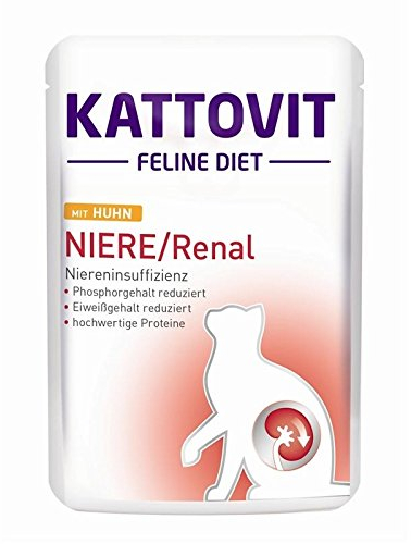 Kattovit | Feline Diets Niere/Renal mit Truthahn | 24 x 85 g