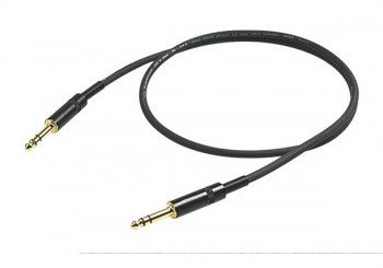 PROEL CHL140LU2 - Cavo audio professionale bilanciato con connessioni spina jack Stereo 6.3 mm a spina jack Stereo 6.3 mm (2mt)