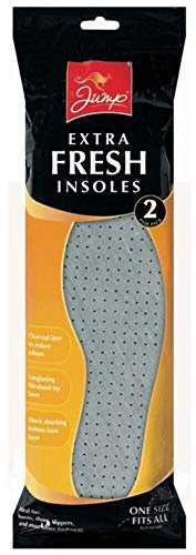 XTRA FRESH ODOUR CONTROL INSOLES - 2 PAIR PACK - ONE SIZE FITS ALL