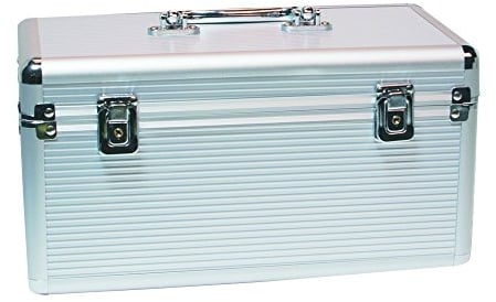 LogiLink UA0219 Aluminium Schutzkoffer für bis 8X 8,9 cm (3,5 Zoll) und 6X 6,4 cm (2,5 Zoll) HDDs