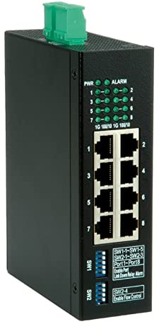 ROLINE Industrie Gigabit Switch, 8X RJ-45