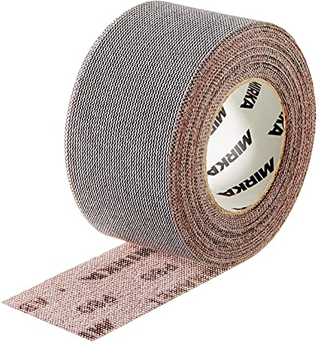Mirka Abranet Netz-Schleifrolle 75 mm x 10 m Klett / Korn P150 / 1 Rolle / zum Schleifen von Holz, Spachtel, Lack, Kunststoff / 545BI001153R