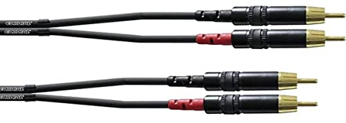 CORDIAL Cable audio doble Rca 90 cm Cable AUDIO Essentials RCA