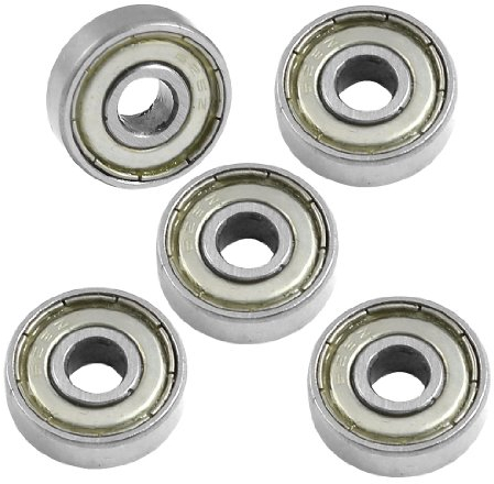 sourcing map 626ZZ Geschirmtes radiales Miniatur-Rillenkugellager 5 Stk. 6 mm x 19 mm x 6 mm