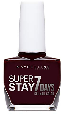 Maybelline Superstay 7 Días Tono 287 Rouge Couture Plum Pintauñas Larga Duración Efecto Gel Color Rojo