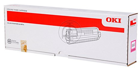 OKI C822 Toner Cartridge Magenta Standard Capacity 7.300 Pages 1-Pack Magenta Toner C822 Series (7.3K)
