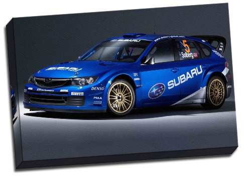 Rally WRC Subaru Impreza WRX Canvas Art Print Poster 76,2 x 50,8 cm Zoll